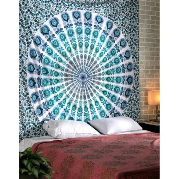 NWT Boho Indian Mandalla Wall Tapestry Bohemian Wall Hanging Wall Decor - Picture 4 of 16